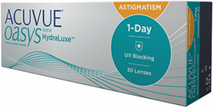 Acuvue Oasys 1-Day for Astigmatism (plussat ja isot miinukset) 30-pack