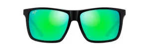 Maui Jim GM610-02A Mamalu Bay Matte Black / Maui Green