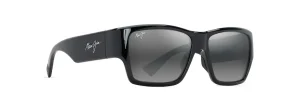 Maui Jim 614-02 KAOLU Shiny Black Neutral Grey