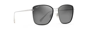 Maui Jim GS561-02 Tiger Lily Gloss Black w/Silver Neutral Grey